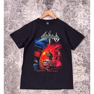 Vintage Rock Tees Shirt Large Mens Sodom Agent Orange Double Sided Band